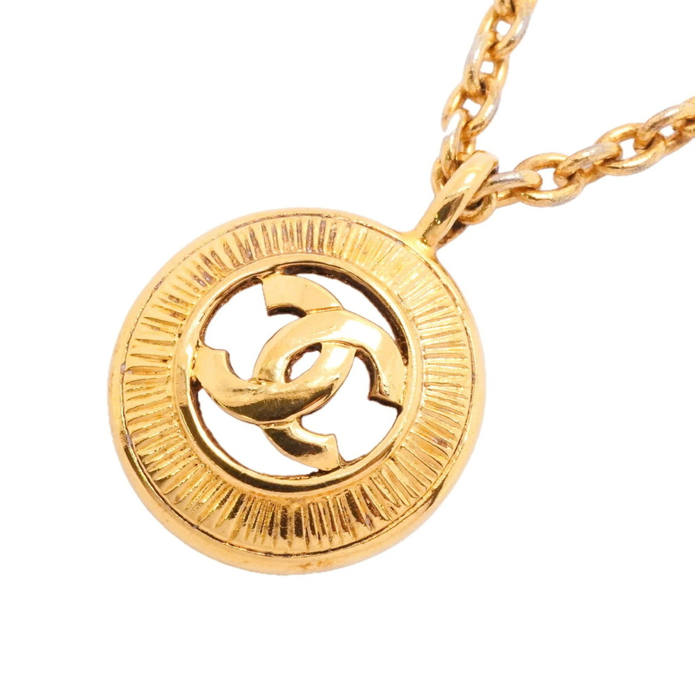 CHANEL Gold Logo Necklace